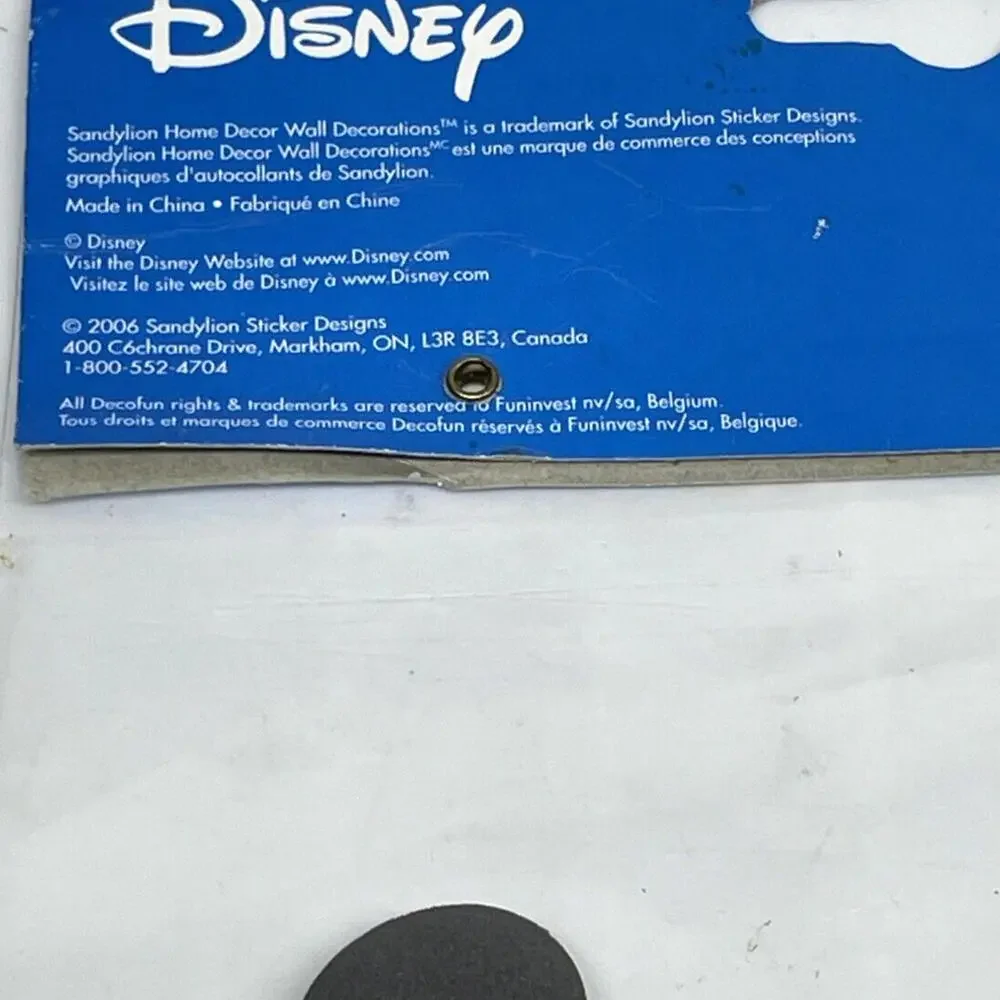 Sandylion Mickey Mouse Foam Wall Stickers Decorations Disney 2006 RARE‎